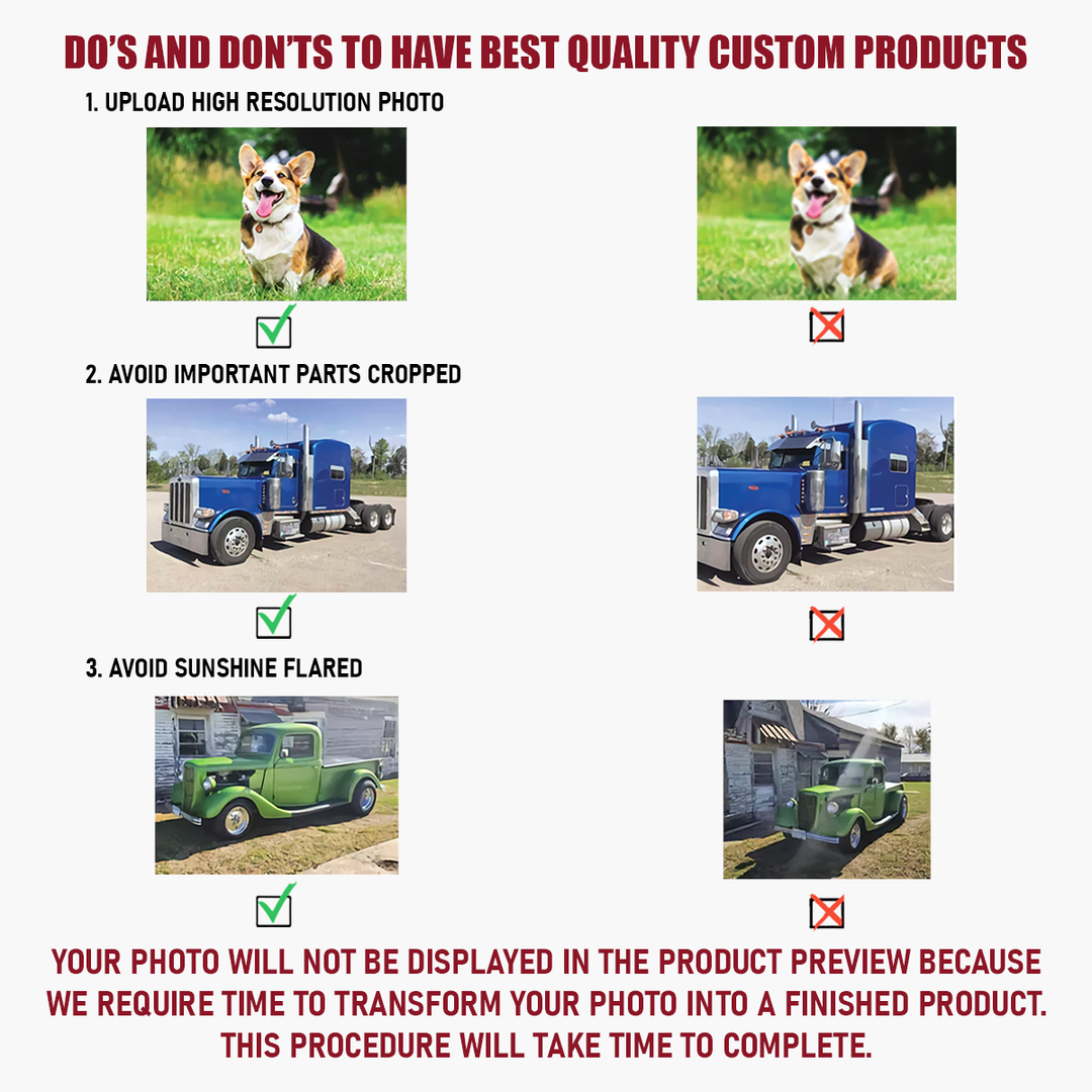 Tractor Ornament - Personalized Custom Photo Mica Ornament - Christmas Gift For Family Members