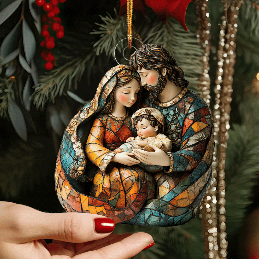 Nativity Scene Mica Ornament NCU0TL044