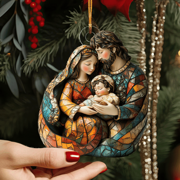 Nativity Scene Mica Ornament NCU0TL044