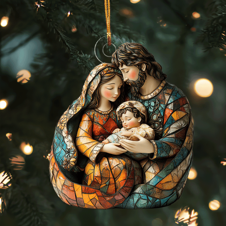 Nativity Scene Mica Ornament NCU0TL044