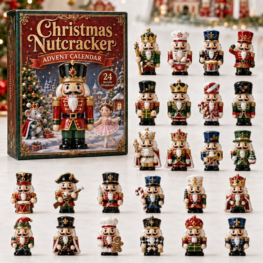 CHRISTMAS KICKOFF 40% OFF - Nutcracker Advent Calendar 2026 - 24-Day Festive Countdown, Acrylic Charms Blind Box - Gift For Festive Collectors AC0NT008