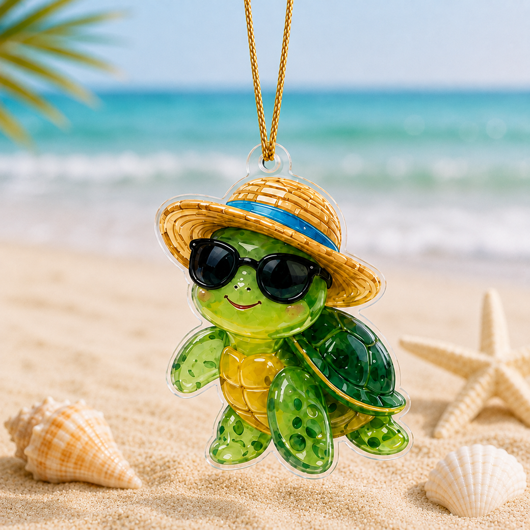 Ocean Turtle Hawaii Adorable Mica Ornament NCU0HA002