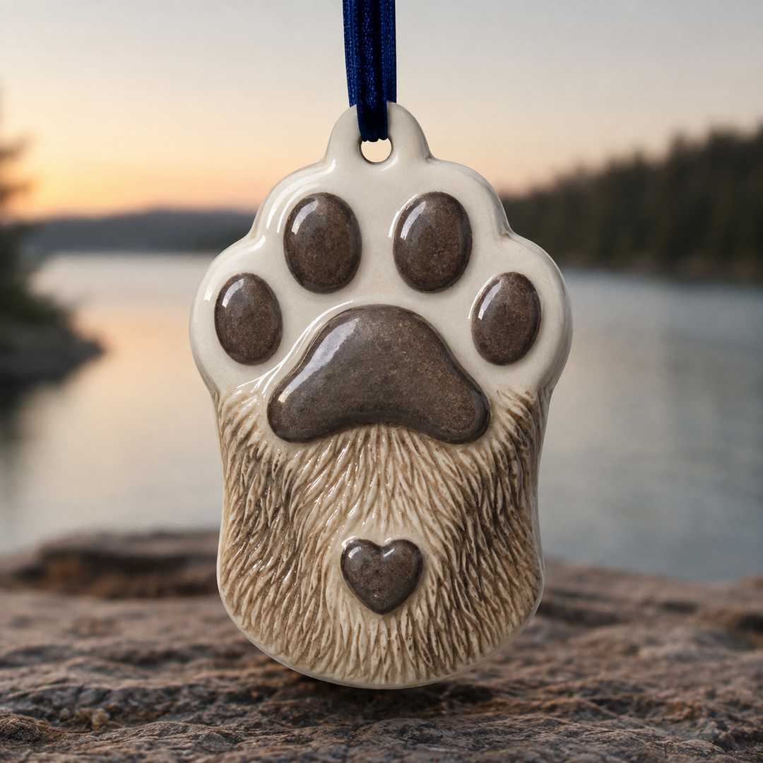 Otter Paw Mica Ornament NCU0TM078