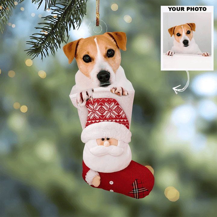 Custom Photo Pet - Personalized Photo Mica Ornament - Christmas Gift For Pet Lovers UPL0PD047