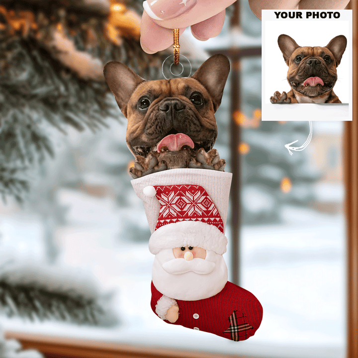 Custom Photo Pet - Personalized Photo Mica Ornament - Christmas Gift For Pet Lovers UPL0PD047