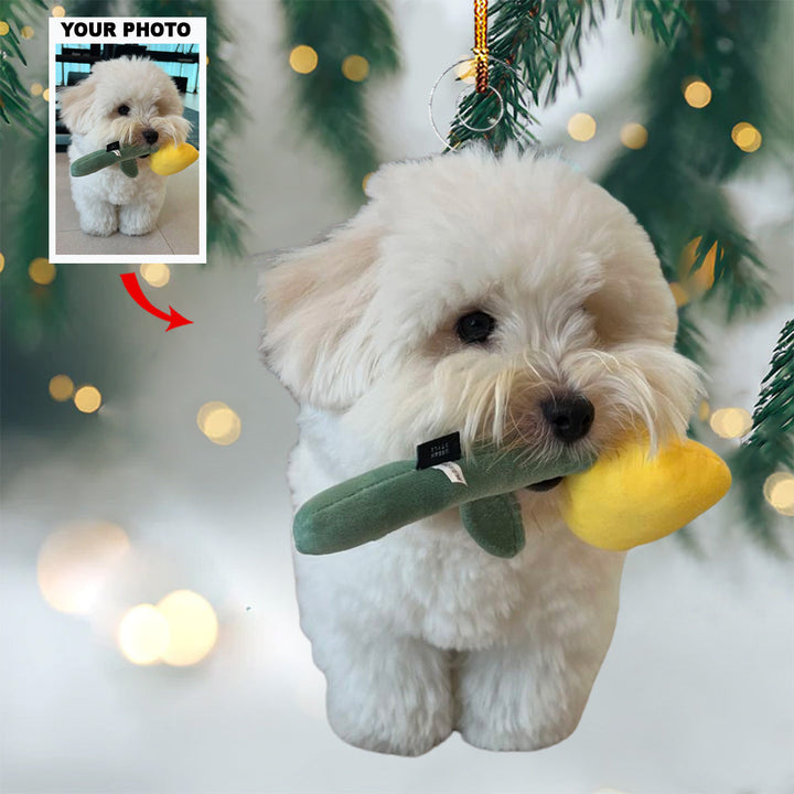 Pawfect Holiday - Personalized Photo Mica Ornament - Gift For Pet Lovers, Pet Owners, Family Members