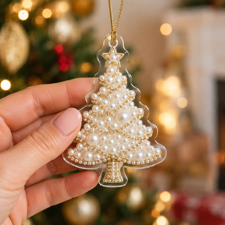 Pearl Christmas Tree Mica Ornament NCU0HT001