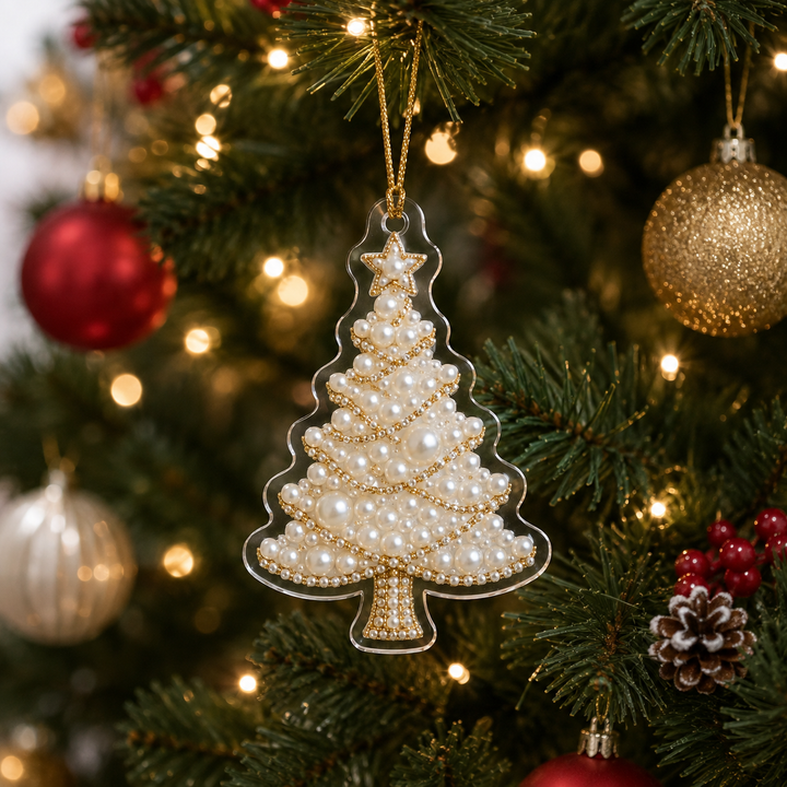 Pearl Christmas Tree Mica Ornament NCU0HT001