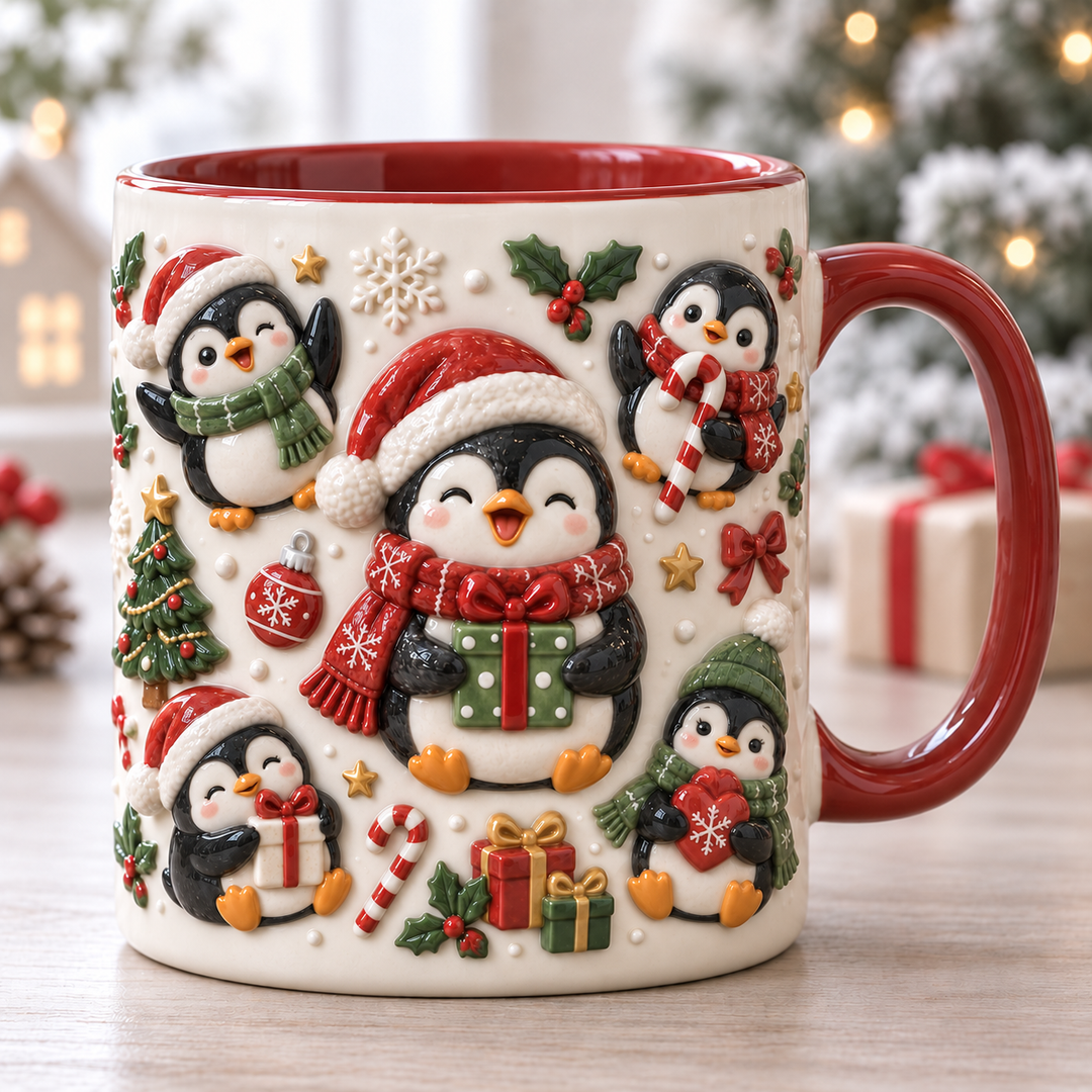 Penguin Holiday Cheer Mug Accent Mug NCU0HA081
