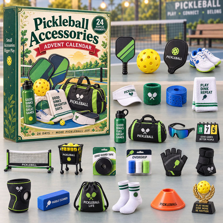 CHRISTMAS KICKOFF 40% OFF - Pickleball Accessories Advent Calendar 2026 - 24-Day Festive Countdown, Acrylic Charms Blind Box - Gift For Pickleball Lovers AC0NT282