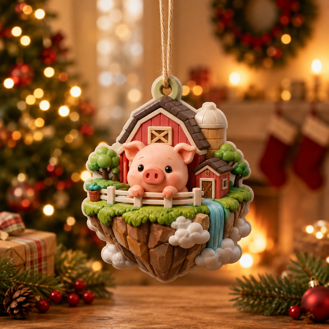 Pig Island Mica Ornament NCU0TM080
