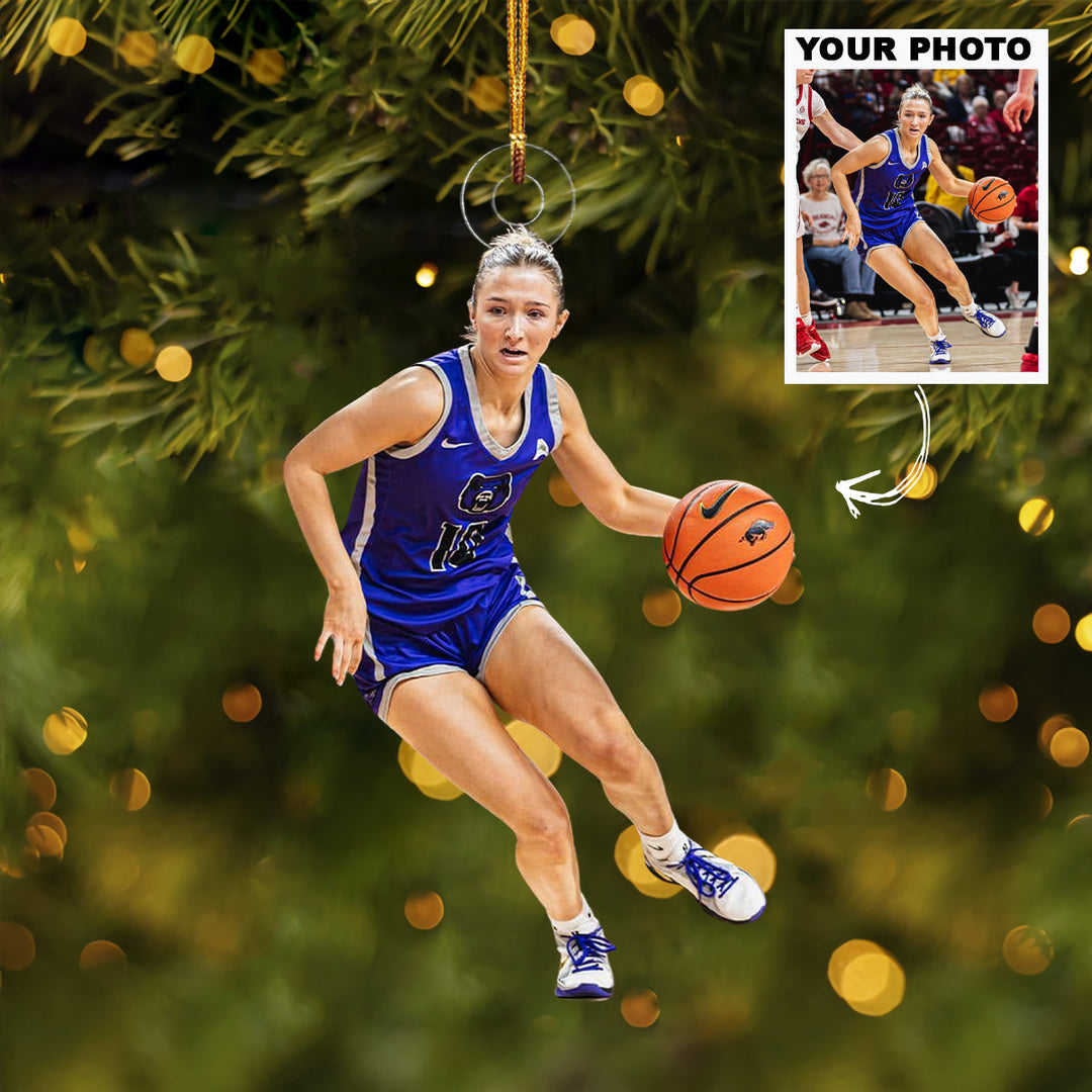 Precision Cross Cut - Personalized Photo Mica Ornament - Christmas Gift For Family Members