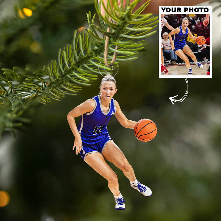 Precision Cross Cut - Personalized Photo Mica Ornament - Christmas Gift For Family Members