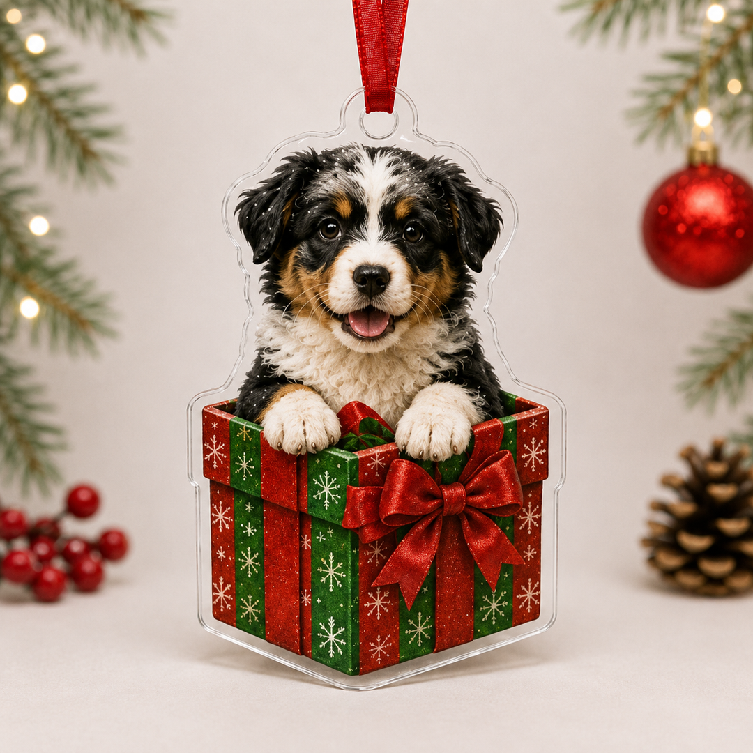 Present Australian Shepherd Mica Ornament NCU0NT041