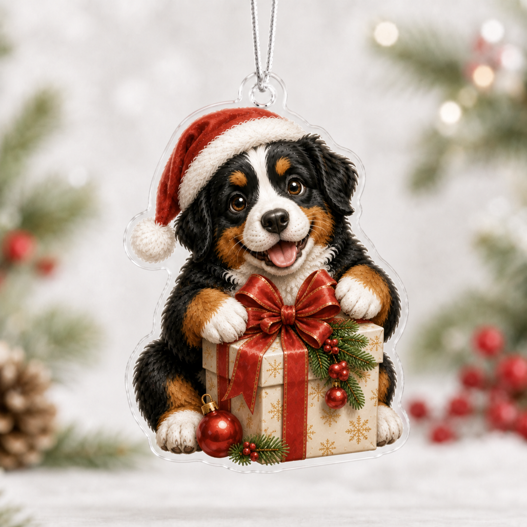 Present Bernese Mountain Dog Mica Ornament NCU0NT088