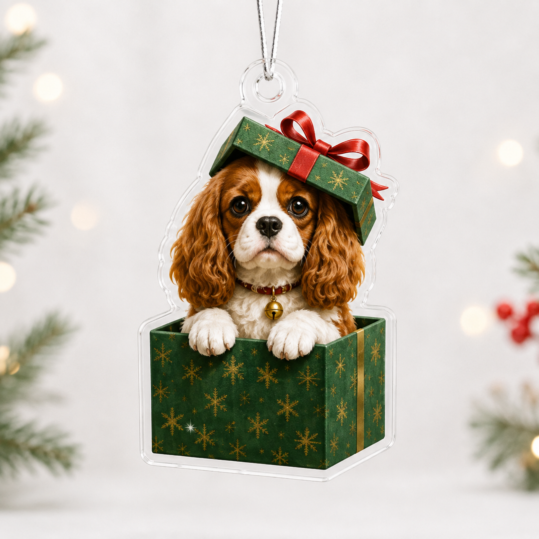Present Cavalier King Charles Spaniel Mica Ornament NCU0NT061