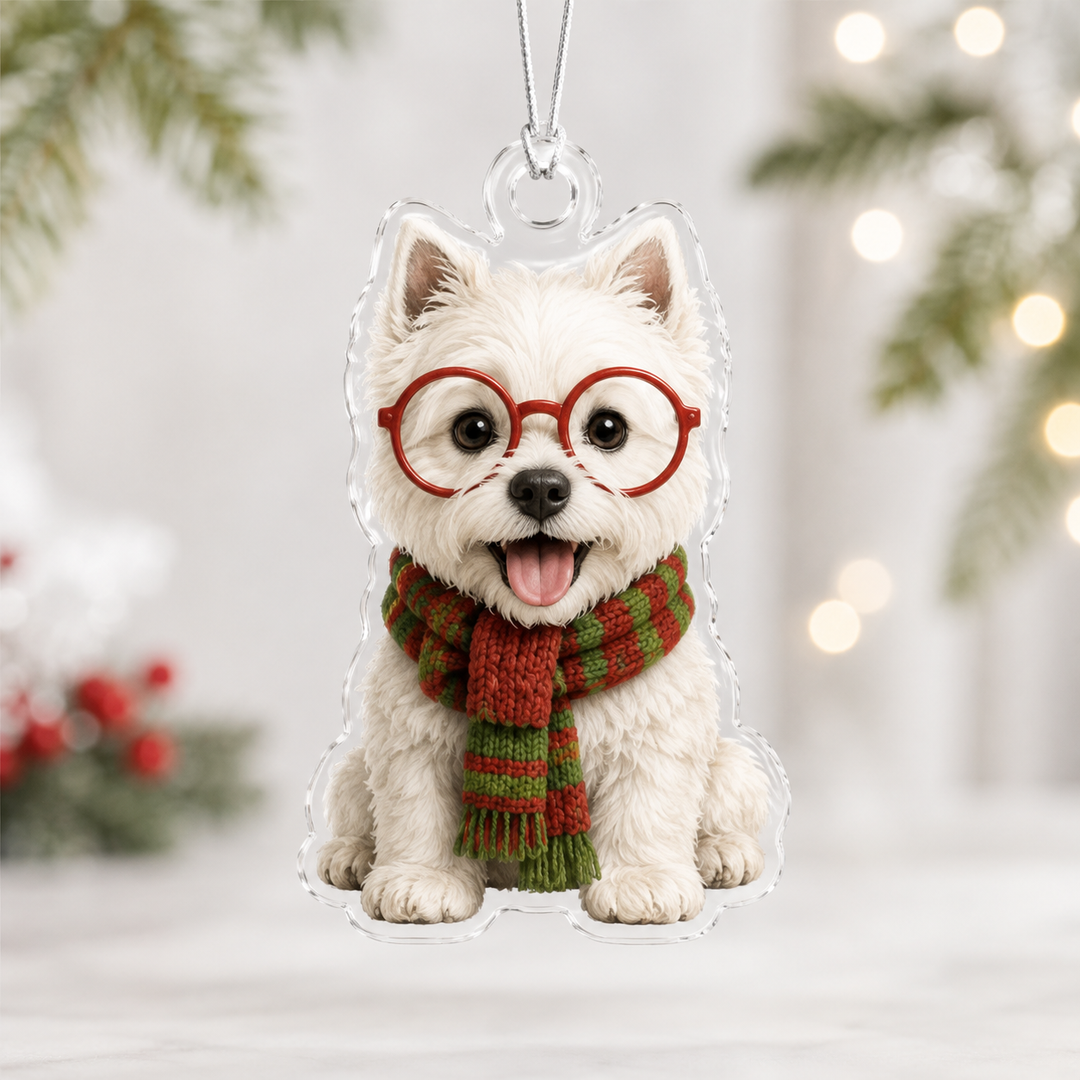 Professor West Highland Terrier Mica Ornament NCU0NT067