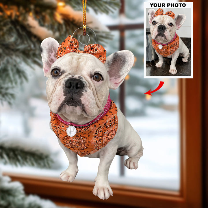 Proud Moment - Personalized Photo Mica Ornament - Gift For Dog Lovers, Pet Lovers, Dog Mom, Dog Dad