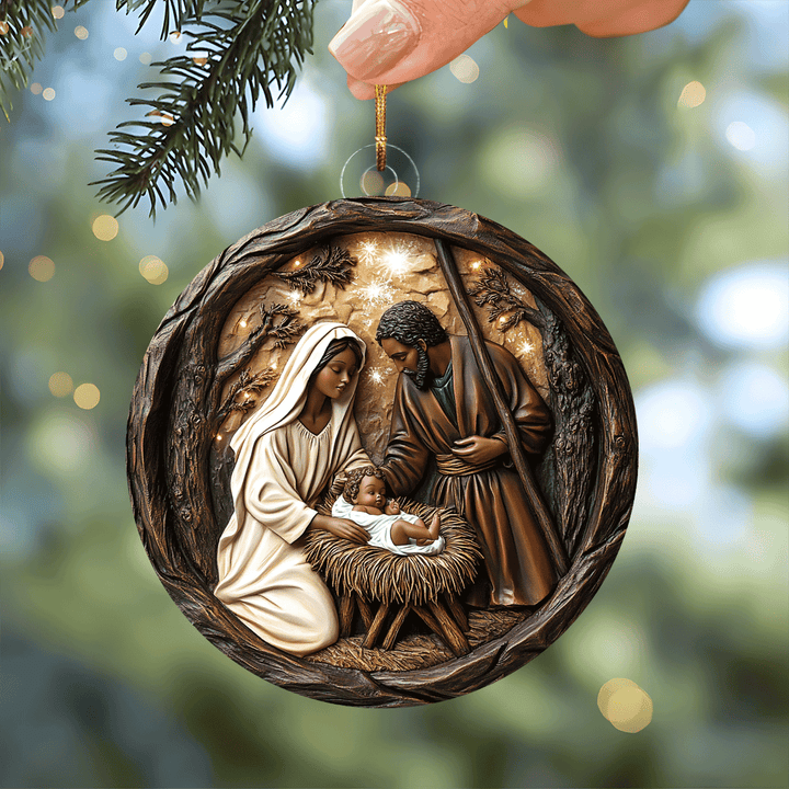 Pure Christmas Grace Mica Ornament NCU0TL094