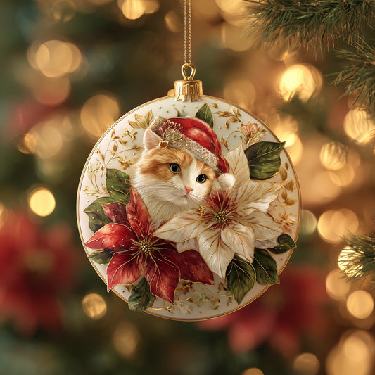 Purrfect Noel Cutie Ceramic Ornament NCU0DH261