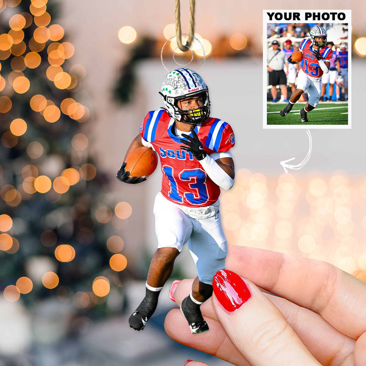 Quick Break Run - Personalized Photo Mica Ornament - Christmas Gift For Family Members