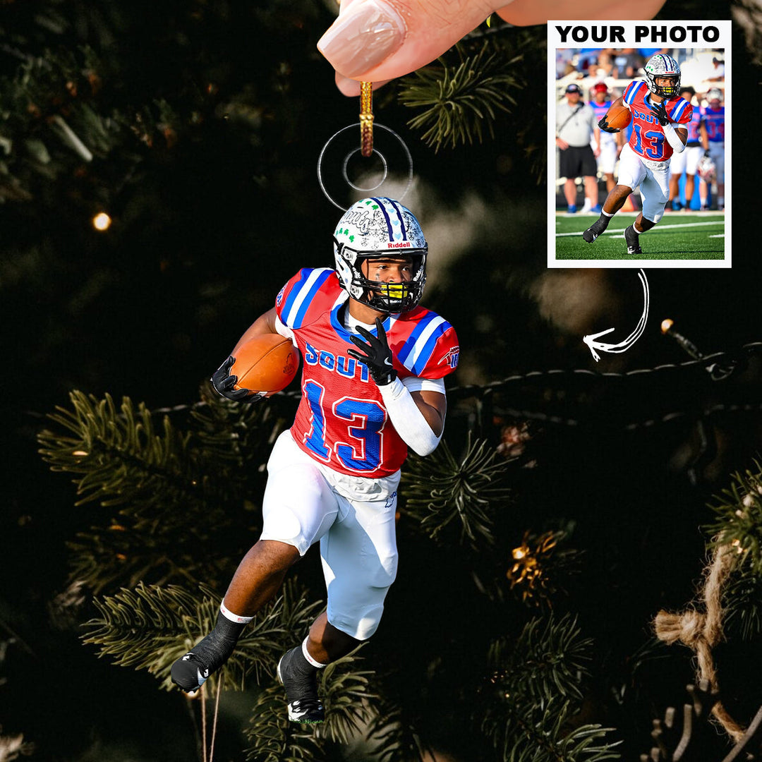 Quick Break Run - Personalized Photo Mica Ornament - Christmas Gift For Family Members