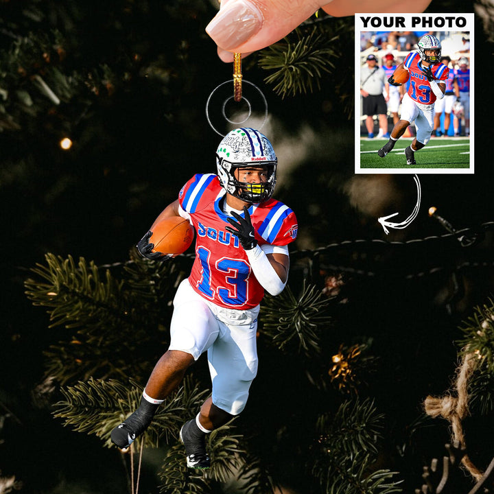 Quick Break Run - Personalized Photo Mica Ornament - Christmas Gift For Family Members