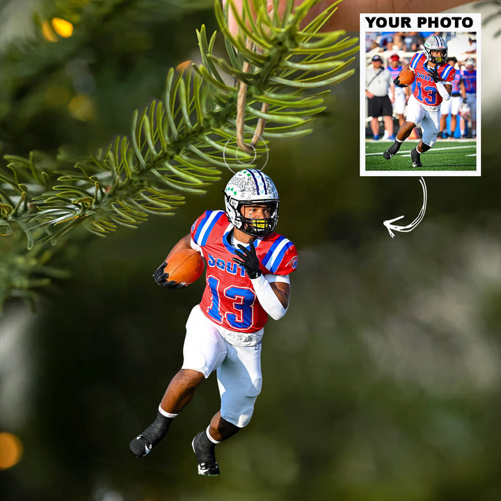 Quick Break Run - Personalized Photo Mica Ornament - Christmas Gift For Family Members