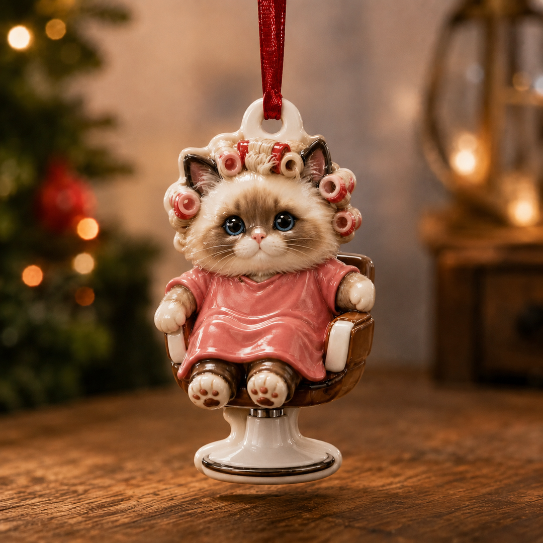 Ragdoll Does Hair Mica Ornament NCU0TM053