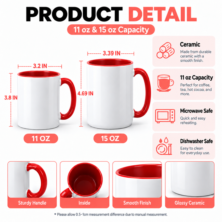 Christmas Pompom 3D Effect Printed Accent Mug NCU0HT274
