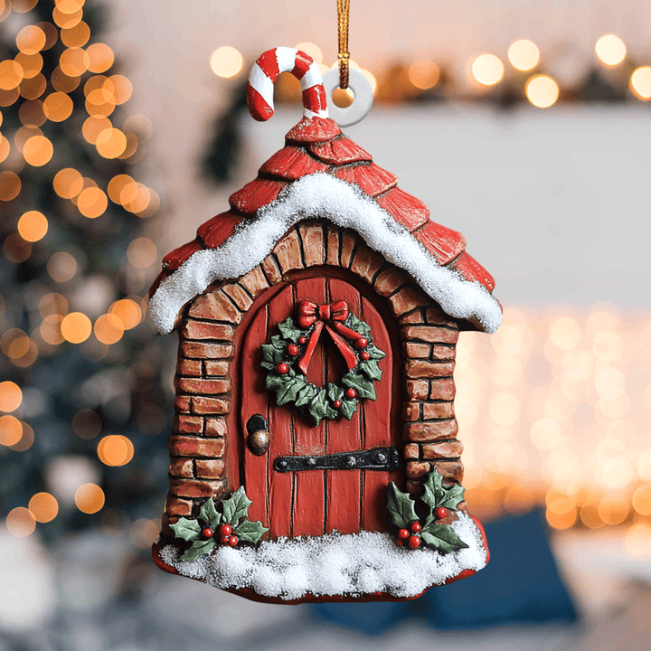 Red Brick Door - Mica Ornament NCU0PD201