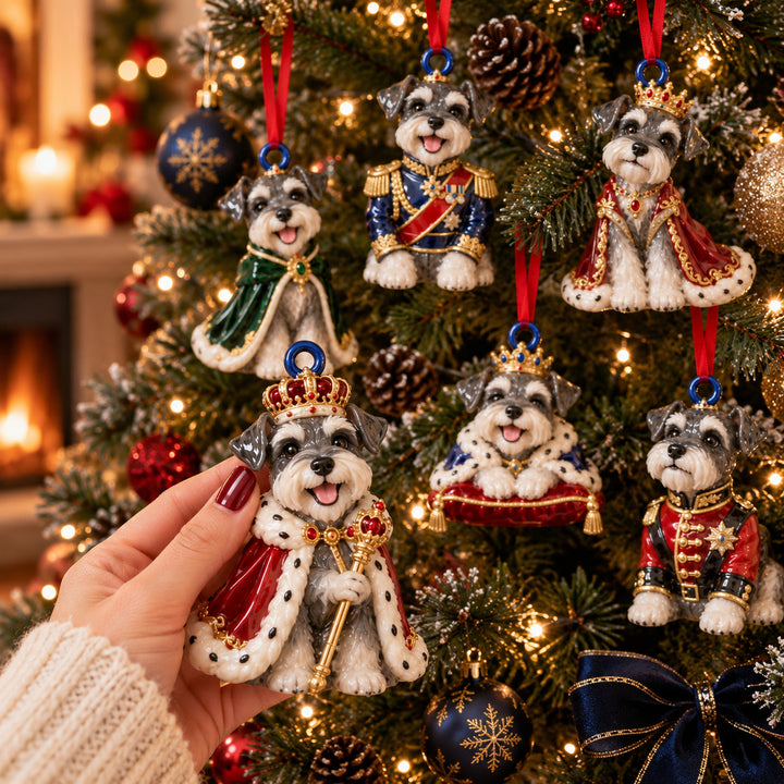 Royal Schnauzer Acrylic Ornament Gift Set NCU0HT249
