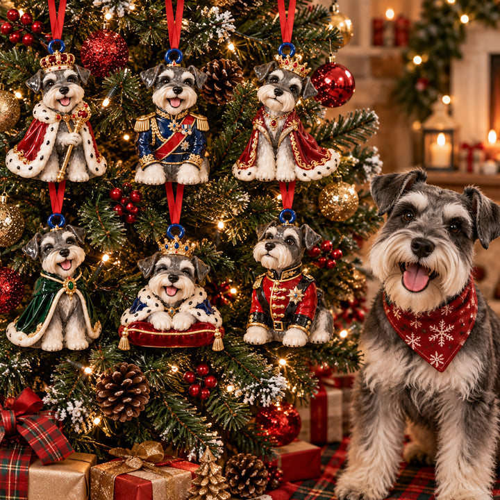 Royal Schnauzer Acrylic Ornament Gift Set NCU0HT249
