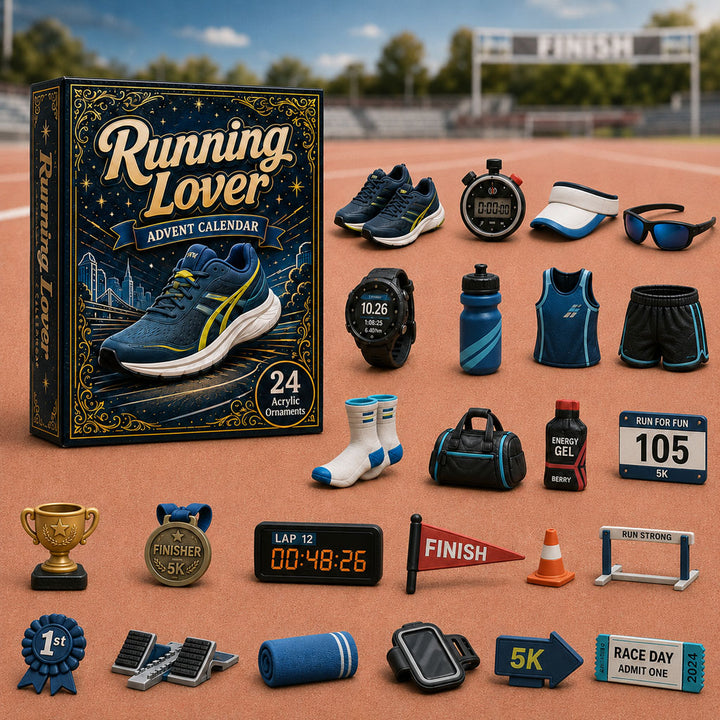 CHRISTMAS KICKOFF 40% OFF - Running Lover Advent Calendar 2026 - 24-Day Festive Countdown, Acrylic Charms Blind Box - Gift For Sport Lovers AC0HA065