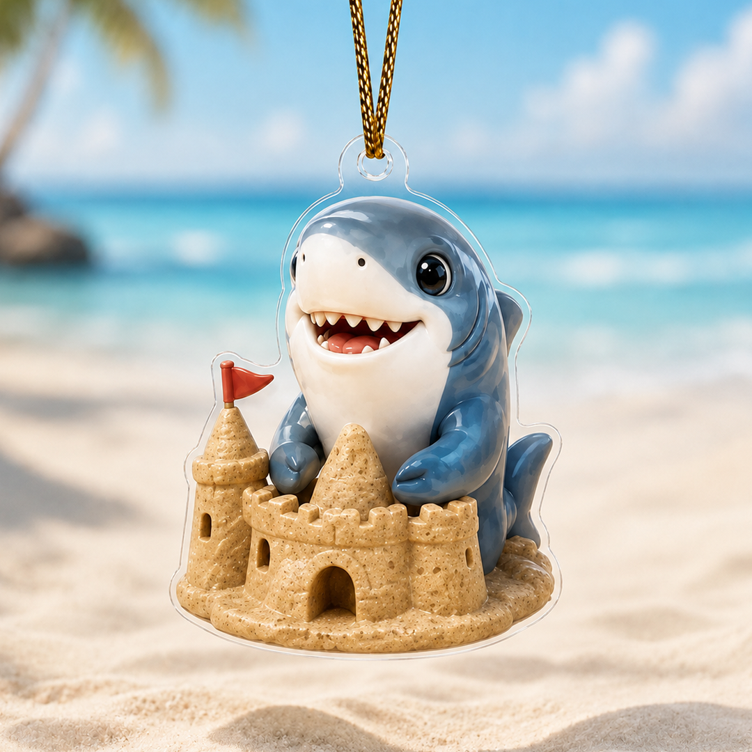 Sandy Shark Adorable Mica Ornament NCU0HA014