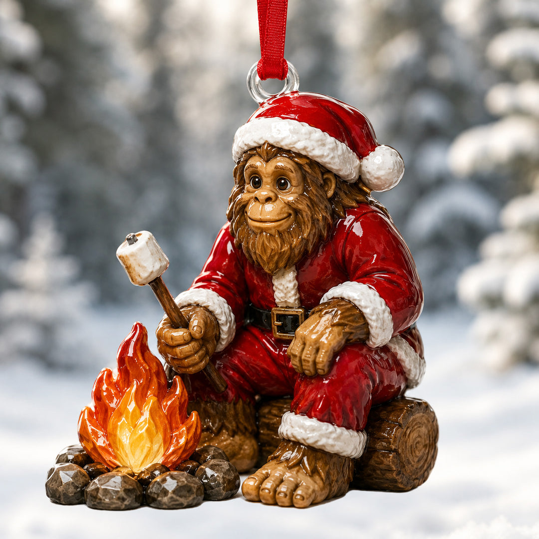 Santa Big Foot Mica Ornament NCU0HT070
