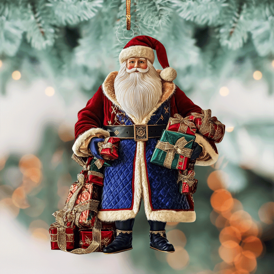 Santa Holiday Cheer - Mica Ornament NCU0PD211