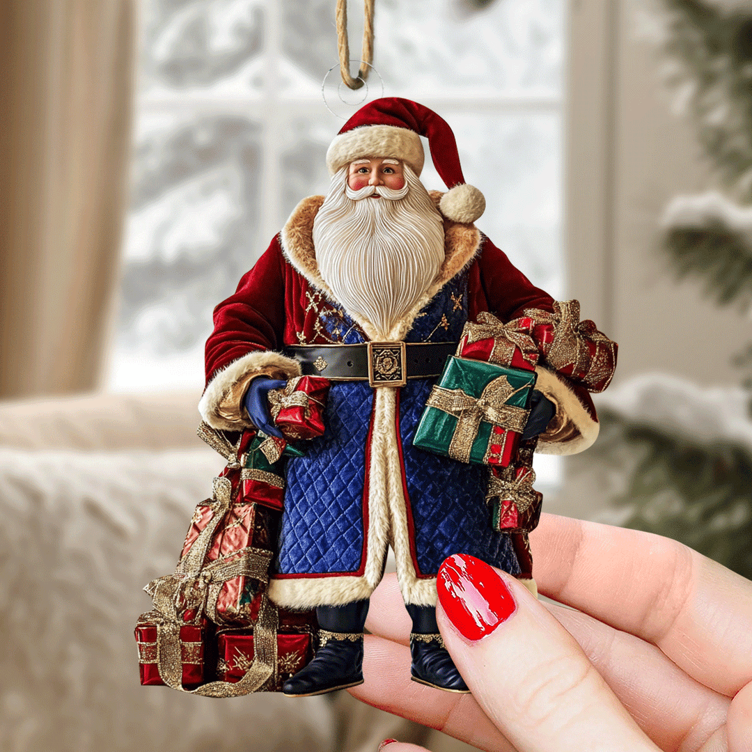Santa Holiday Cheer - Mica Ornament NCU0PD211