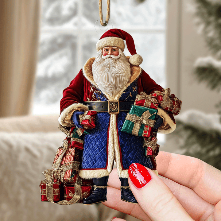 Santa Holiday Cheer - Mica Ornament NCU0PD211