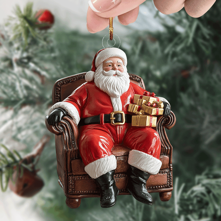 Santa Merry Surprise - Mica Ornament NCU0PD216