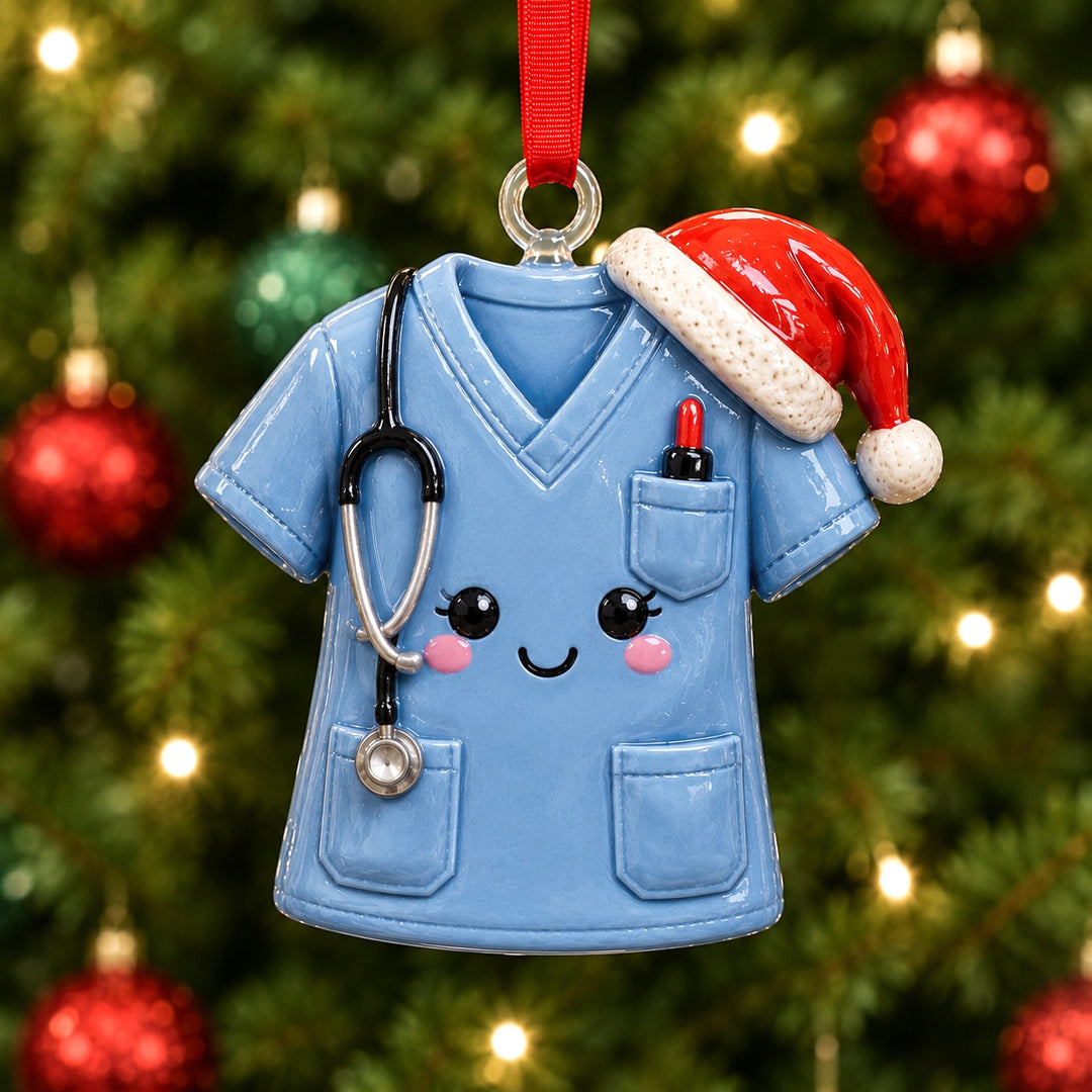 Santa Nurse Mica Ornament NCU0HT105