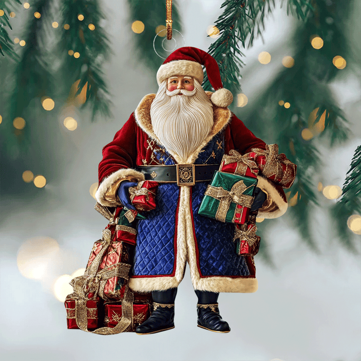 Santa Holiday Cheer - Mica Ornament NCU0PD211