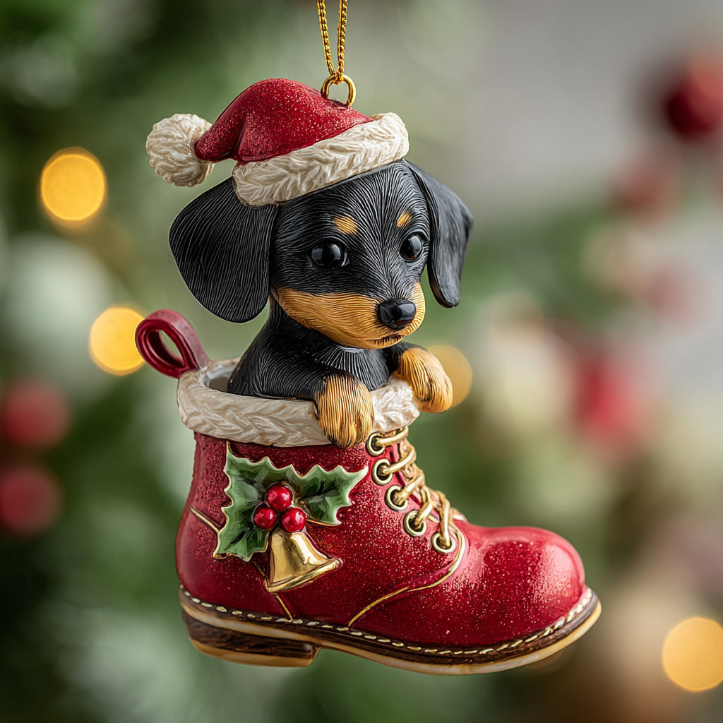 Santa Pup Mica Ornament NCU0DH063