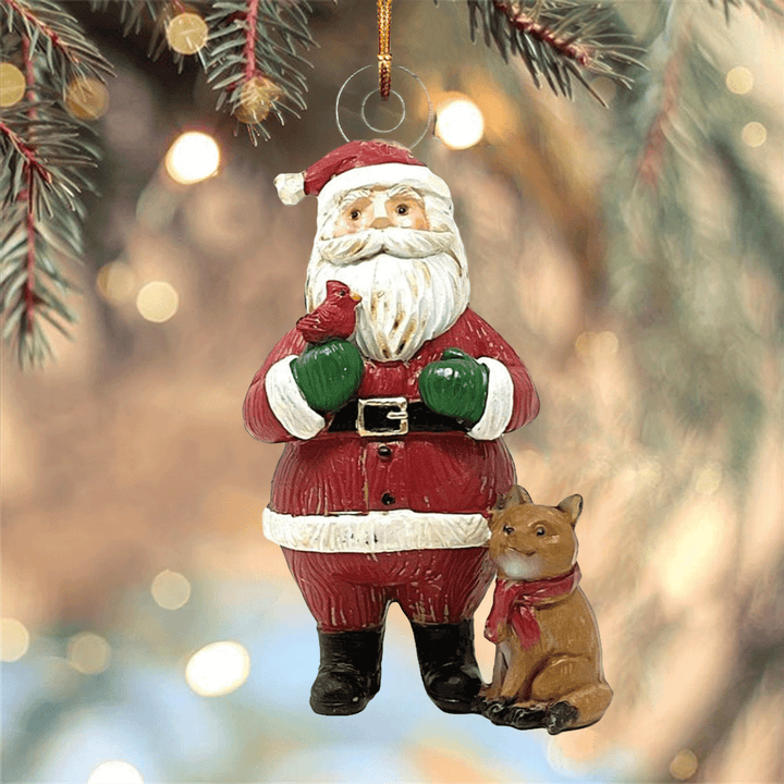 Santa's Holiday Cheer - Mica Ornament NCU0PD189
