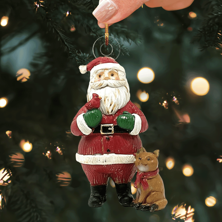 Santa's Holiday Cheer - Mica Ornament NCU0PD189