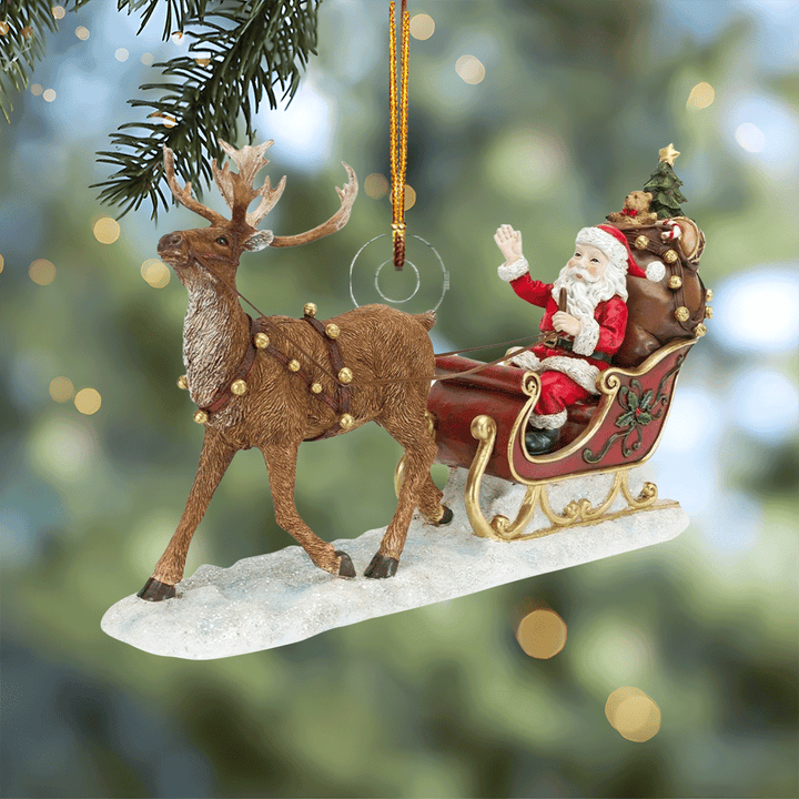 Santa's Merry Joy - Mica Ornament NCU0PD193