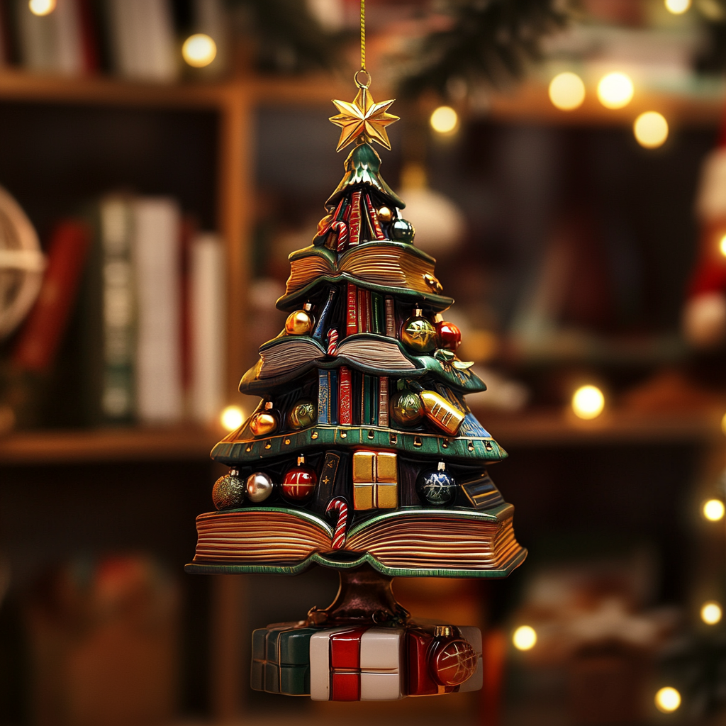 Poinsettia Stories Mica Ornament NCU0PT130