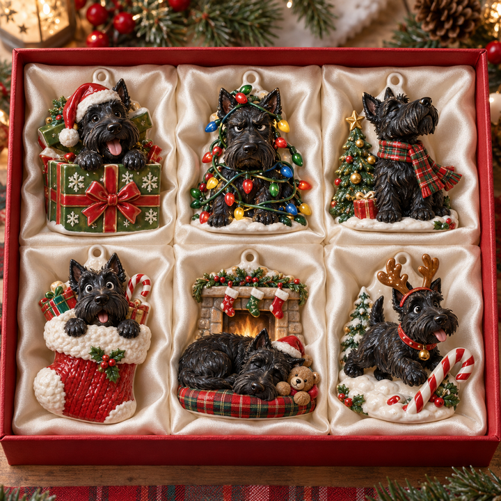 Scottish Terrier Christmas Acrylic Ornament Gift Set NCU0TH096