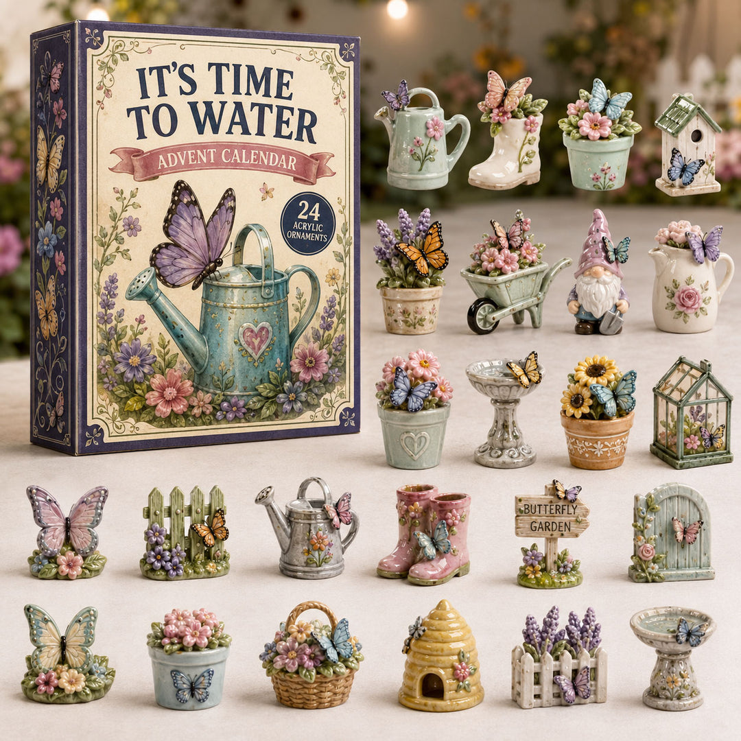 CHRISTMAS KICKOFF 40% OFF - Secret Garden Advent Calendar 2026 - 24-Day Festive Countdown, Acrylic Charms Blind Box - Gift For Gardening Lovers