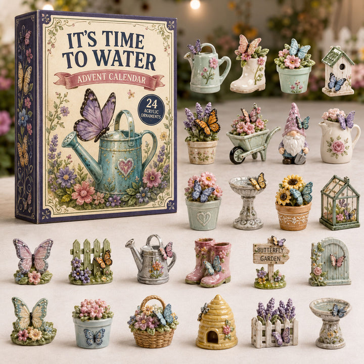 CHRISTMAS KICKOFF 40% OFF - Secret Garden Advent Calendar 2026 - 24-Day Festive Countdown, Acrylic Charms Blind Box - Gift For Gardening Lovers